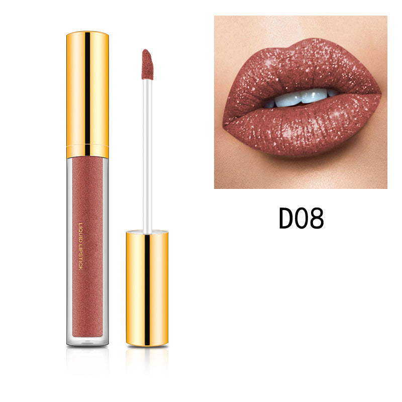 💄1 KAUFEN, 1 GRATIS🎁Metallischer flüssiger Diamant-Glitter-Lippenstift