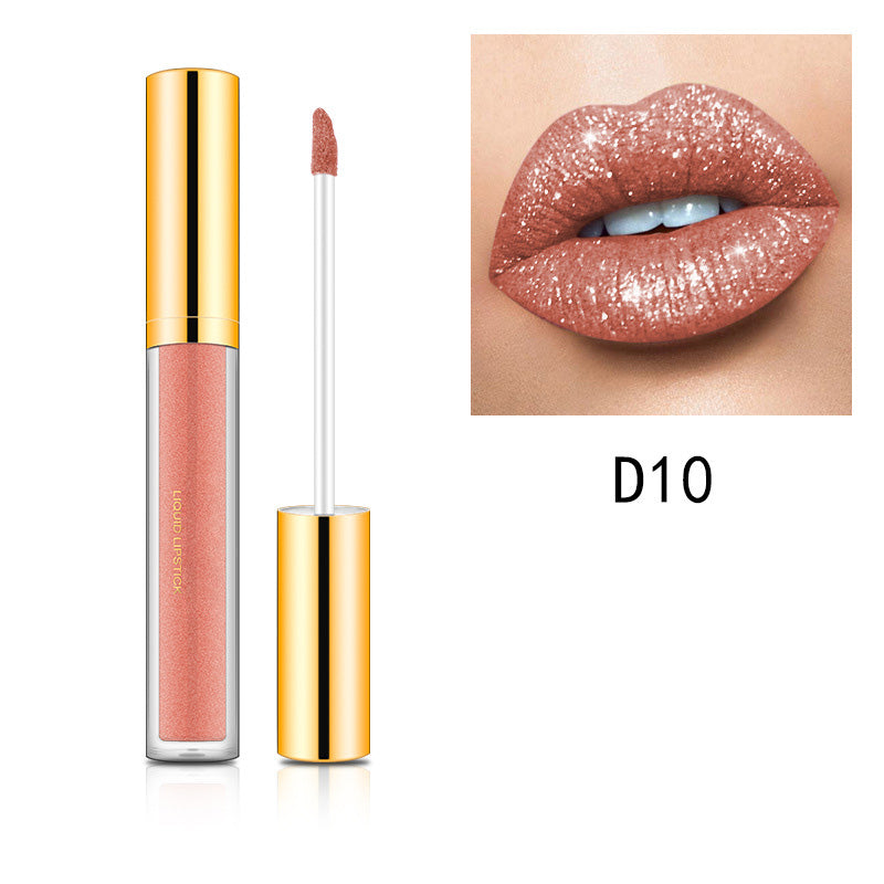 💄1 KAUFEN, 1 GRATIS🎁Metallischer flüssiger Diamant-Glitter-Lippenstift