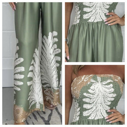 💕 HEISSER SALE50% RABATT🌷Sexy Sommer-Overall mit lockerer Passform und Print für Damen, trägerlos