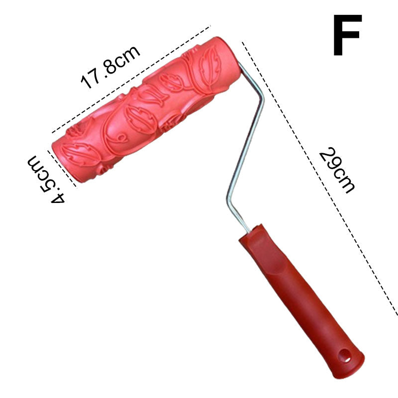 Farbroller mit gemusterter Prägetextur für Wanddekoration