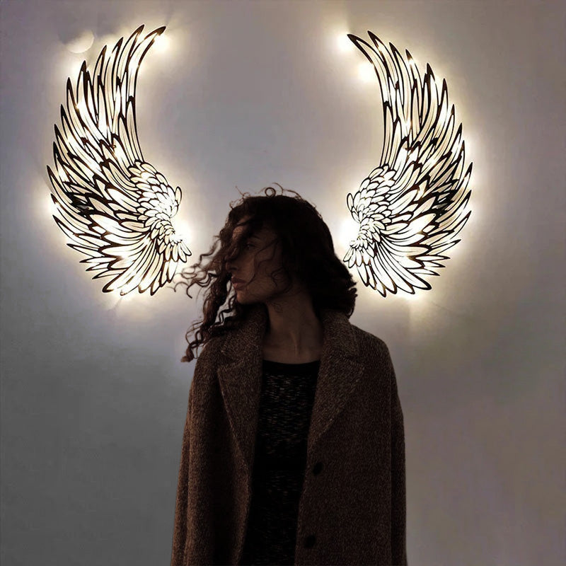 🕊️ 50% RABATT! 💡 Wandkunst aus Metall mit Engelsflügeln & LED-Beleuchtung – Dekoratives Lichtobjekt für Wohnzimmer oder Flur – Warmes Licht, edles Design – verleiht jedem Raum eine himmlische Atmosphäre ✨
