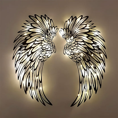 🕊️ 50% RABATT! 💡 Wandkunst aus Metall mit Engelsflügeln & LED-Beleuchtung – Dekoratives Lichtobjekt für Wohnzimmer oder Flur – Warmes Licht, edles Design – verleiht jedem Raum eine himmlische Atmosphäre ✨