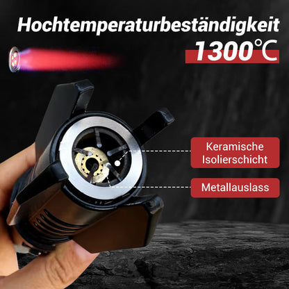 🎁Cooles Lichtschwert-Styling🎁Multifunktionales, großes, winddichtes Schweißbrenner-Feuerzeug