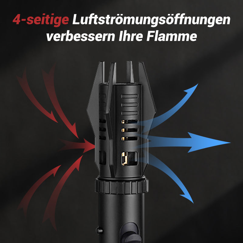 🎁Cooles Lichtschwert-Styling🎁Multifunktionales, großes, winddichtes Schweißbrenner-Feuerzeug