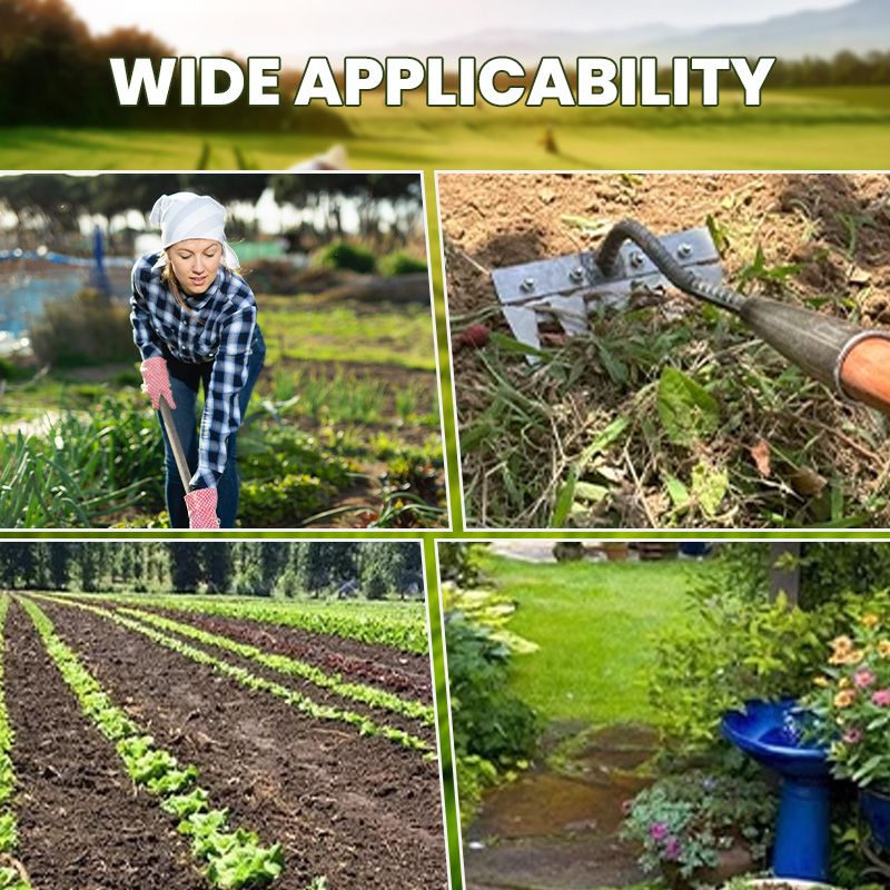 🔥Frühherbst-Angebote🍂5/6/7/8 Unkrautrechen mit Gartenzähnen aus Karbonstahl