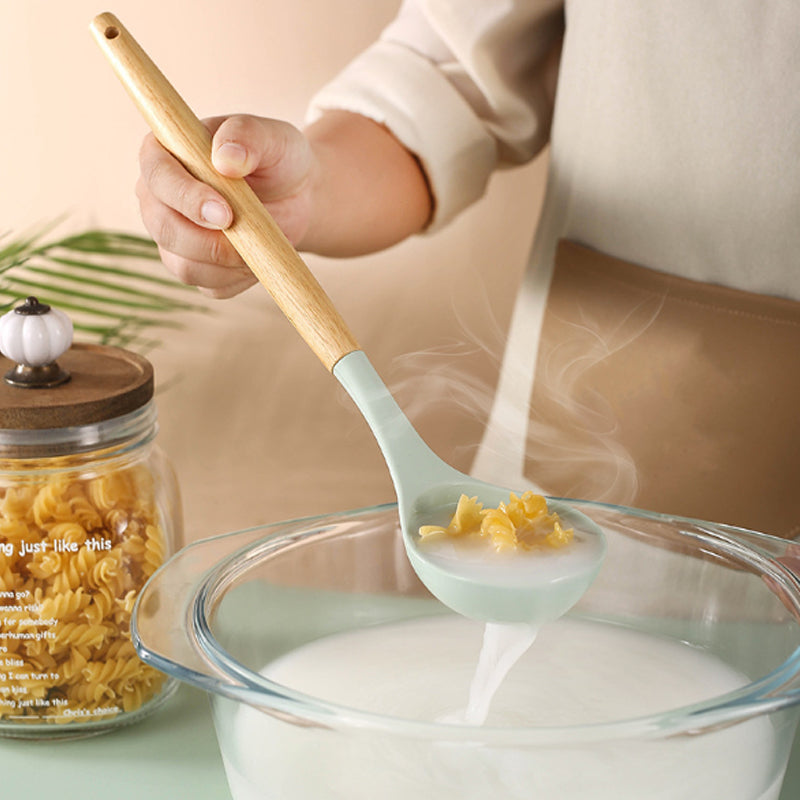 11-teiliges Silikon-Küchenhelfer-Set mit Utensilienhalter