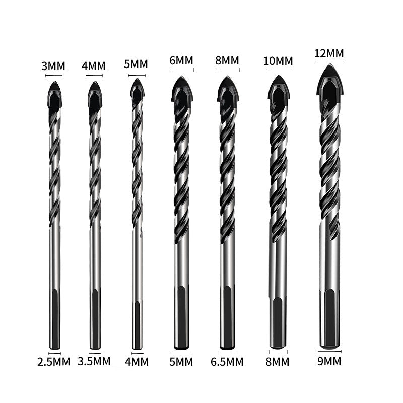 Multifunktionales Bohrer-Set mit scharfen Spitzen aus Legierung