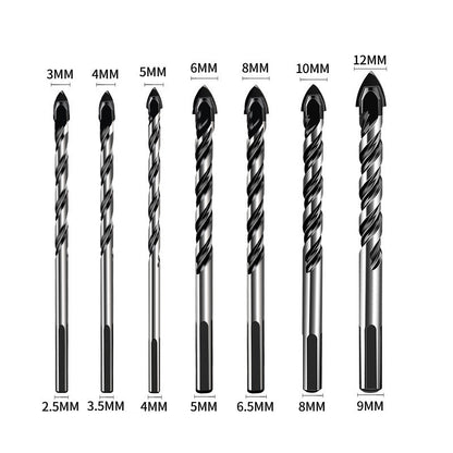 Multifunktionales Bohrer-Set mit scharfen Spitzen aus Legierung