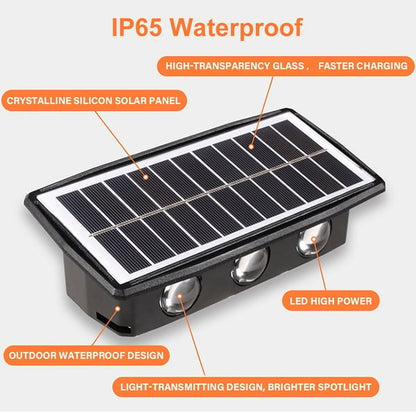 Solar-Wandleuchte für den Außenbereich