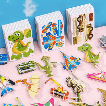 🧩 KAUFE 3, ERHALTE 4! ✨ 3D-Cartoon-Puzzle – 57 Teile mit Leuchtfarben, Fördert Kreativität & Räumliches Denken Bei Kindern Ab 4 Jahren 🎨