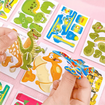 🧩 KAUFE 3, ERHALTE 4! ✨ 3D-Cartoon-Puzzle – 57 Teile mit Leuchtfarben, Fördert Kreativität & Räumliches Denken Bei Kindern Ab 4 Jahren 🎨
