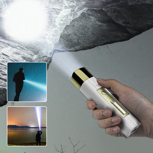 Mini 2-in-1 Taschenlampe & Powerbank mit hoher Leuchtkraft