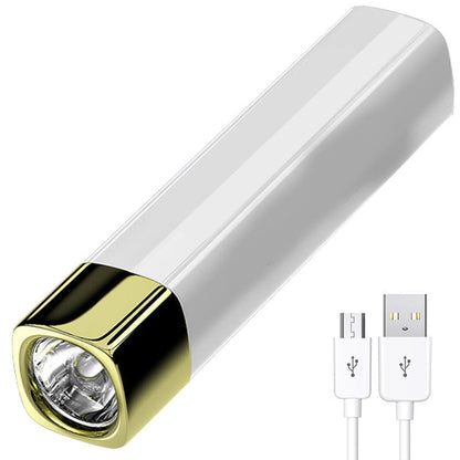Mini 2-in-1 Taschenlampe & Powerbank mit hoher Leuchtkraft