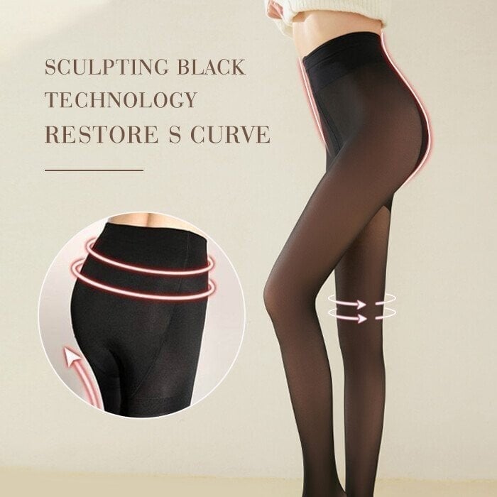 🌸Herbstschlussverkauf🔥🔥Ideales Geschenk - Perfekte Beine, warme Stretch-Strumpfhose mit Plüschfuttern