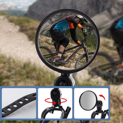 🚴 360° Fahrrad- & Moped-Rückspiegel 🔄 Verstellbar, Klare Sicht & Einfach zu Montieren