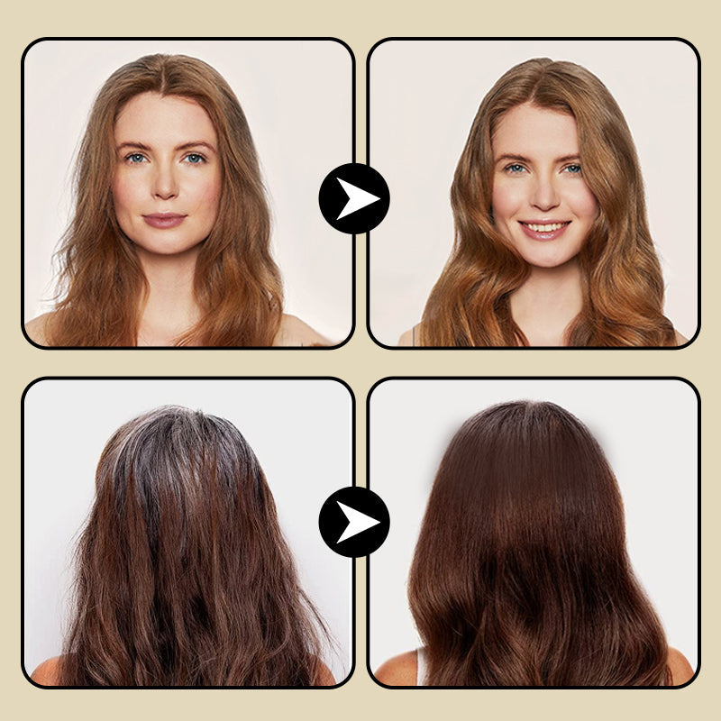 🔥🎁 1+1 GRATIS!! 💞 Haarfärbemittel mit integriertem Kamm | 🌿 Sichere und sanfte Formel ⚡ Schnelle Abdeckung grauer Haare