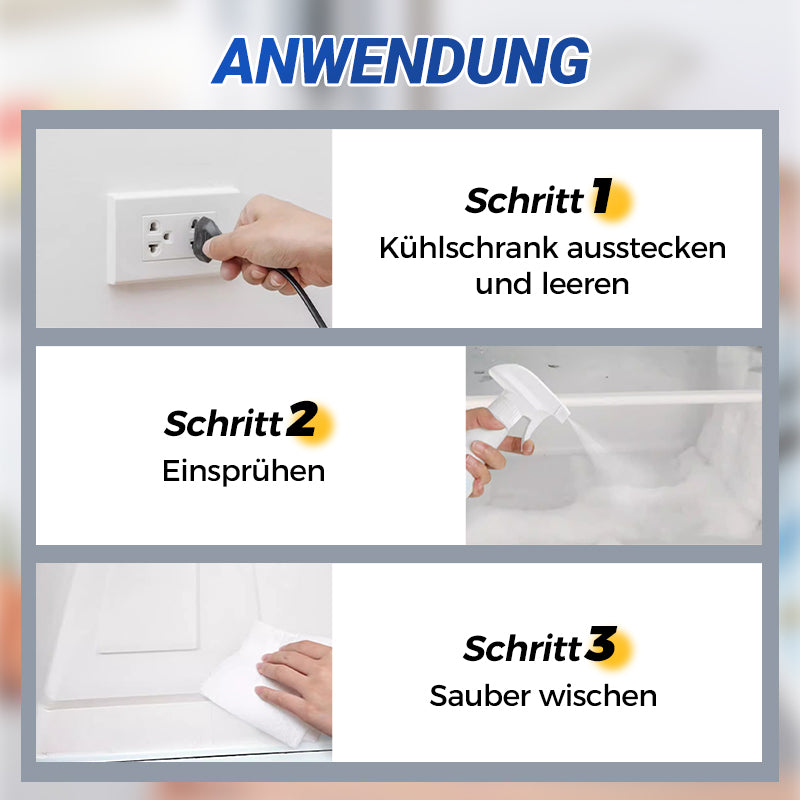 Leistungsstarkes Abtausspray für Kühl- und Gefrierschrank