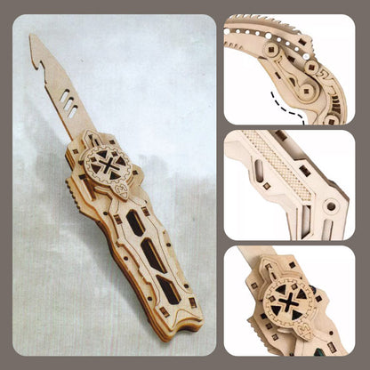 3D-Militärmesser-Holzpuzzle