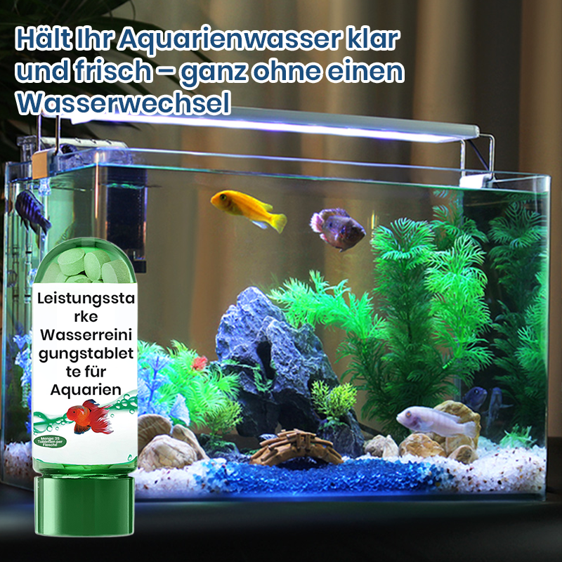 🖤Black Friday 50 % Rabatt 💥🚀Kaufen 3 und erhalten 2 gratis♻️💧Leistungsstarke Wasserreinigungstablette für Aquarien