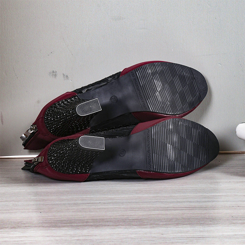 👢Neujahrsaktion✨Damen High Heels mit eleganter Spitze für den Sommer