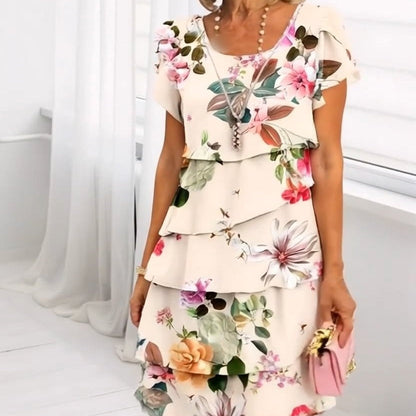 Kaskadenkleid mit Blumenmuster und mehreren Pflanzen💖💖Kaufen Sie 2 Gratisversand