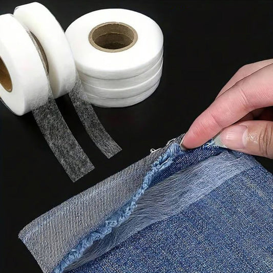 🧵 50% RABATT! 🔧 Bügelband Doppelseitig für Nähen & DIY – Stark Klebend, Waschbar & Ideal Für Säume, Patches & Stoffreparaturen 🪡