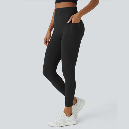 Figurformende High-Waist-Trainingsleggings zur Po-Lifting und Bauchweg mit Seitentasche