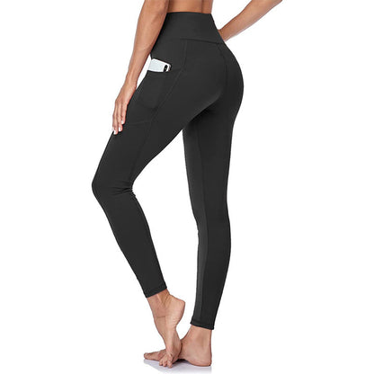 Figurformende High-Waist-Trainingsleggings zur Po-Lifting und Bauchweg mit Seitentasche