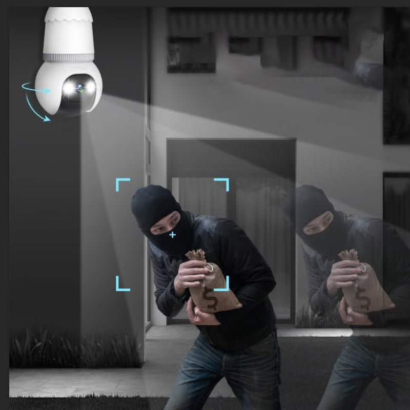 🌞Frühlingserwachen: 50% Rabatt!🏡360° Smart-Wächter: Kabellose HD Glühbirnen-Kamera mit App-Steuerung & Farbnachtsicht