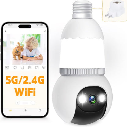 🌞Frühlingserwachen: 50% Rabatt!🏡360° Smart-Wächter: Kabellose HD Glühbirnen-Kamera mit App-Steuerung & Farbnachtsicht