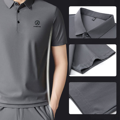 Herren 2-teiliges Set: Kurzarm-Oberteil & Hose mit elastischem Bund