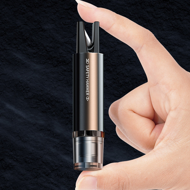 🔨🆘Notfall-Auto-Nothammer-Set – Scheibenbrecher & Gurtschneider in einem 🚗