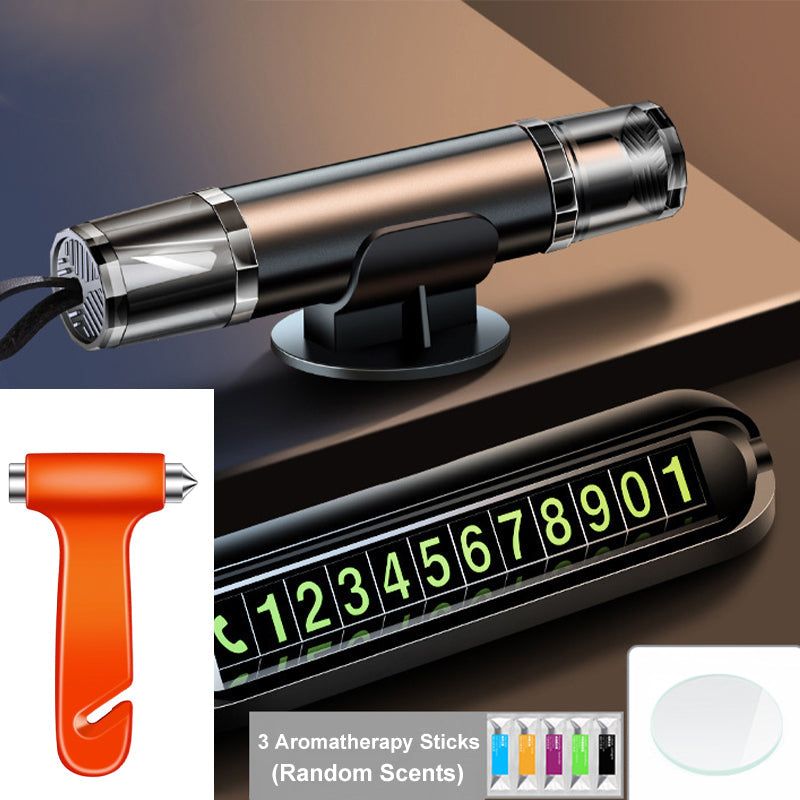 🔨🆘Notfall-Auto-Nothammer-Set – Scheibenbrecher & Gurtschneider in einem 🚗