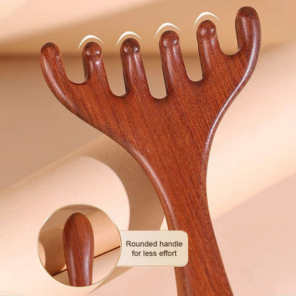 🛒 1 KAUFEN, 1 GRATIS ERHALTEN! ✨ 6-Zacken-Meridiankamm – Akupressur-Kopfhautmassagegerät & Haarentferner, unterstützt die Durchblutung und Entspannung, mit natürlichem Holzdesign 🌿💆‍♀️