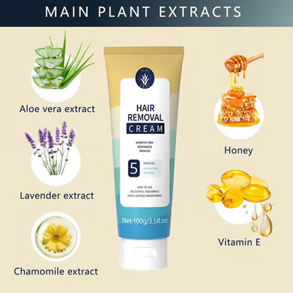 🧴 KAUFE 2, ERHALTE 1 GRATIS! 🌿 Schmerzfreie Haarentfernungscreme mit Aloe Vera – Für Samtweiche Haut in 8 Minuten & Sanft Zur Haut 💖