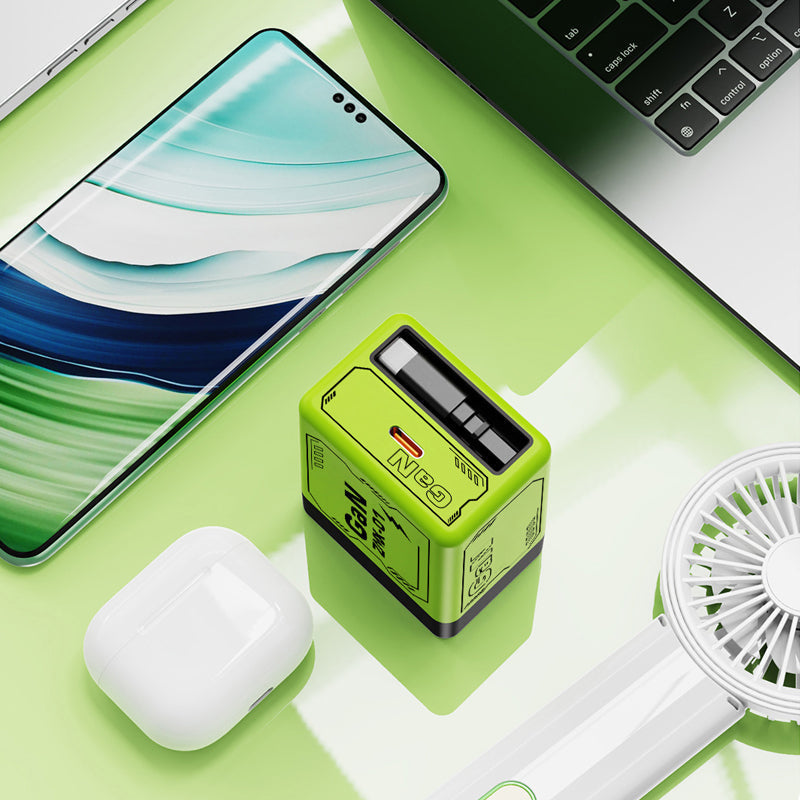 USB-C Schnellladestation mit einziehbarem Kabel – Universell einsetzbar (Jetzt 60% sparen)