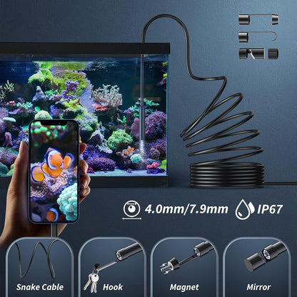 🔍 50% RABATT! 🎥 HD-Endoskopiekamera – Wasserdicht, flexibel & für enge Stellen ✨