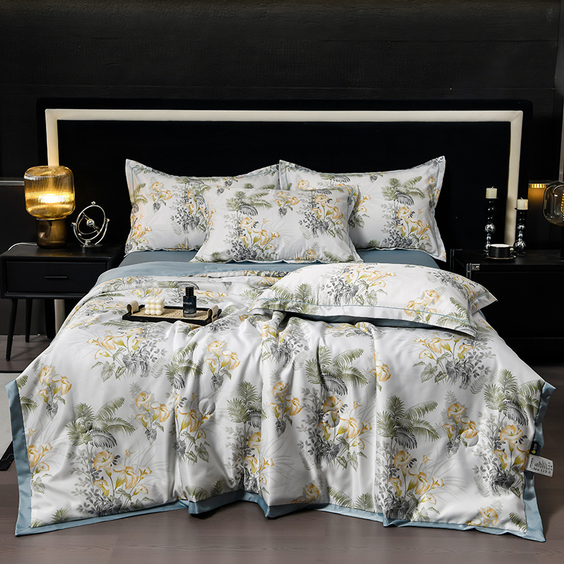 🔥Sommerlimitiertes Angebot 55 % Rabatt🌸Kühlendes atmungsaktives Blumenbettlaken (4-teiliges Set)