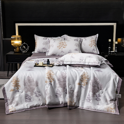 🔥Sommerlimitiertes Angebot 55 % Rabatt🌸Kühlendes atmungsaktives Blumenbettlaken (4-teiliges Set)
