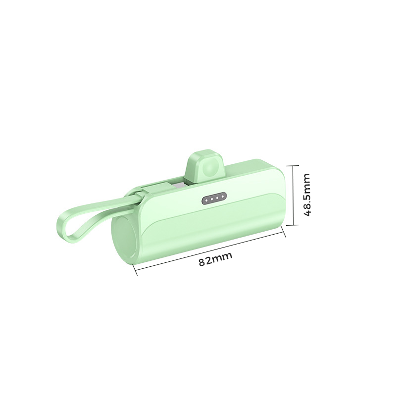Tragbare Powerbank mit hoher Kapazität und integrierten Kabeln