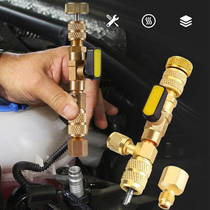 🔧 50% RABATT! ❄️ AC-Ventileinsatz-Ausbauwerkzeug – SAE 1/4" & 5/16", 10 Ersatzeinsätze, Massives Messing & Ideal Für Klimaanlagen-Reparaturen 🛠️