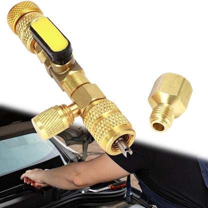 🔧 50% RABATT! ❄️ AC-Ventileinsatz-Ausbauwerkzeug – SAE 1/4" & 5/16", 10 Ersatzeinsätze, Massives Messing & Ideal Für Klimaanlagen-Reparaturen 🛠️
