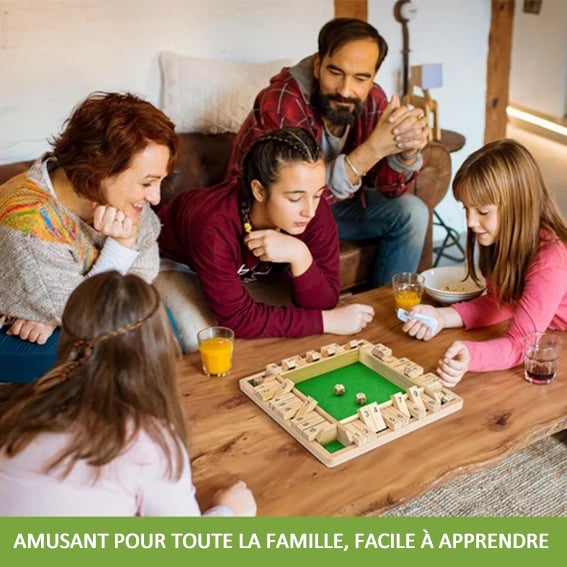 SHUT THE BOX - HOLZWÜRFEL-BRETTSPIEL🔥Viel Spaß beim Spielen mit Kindern