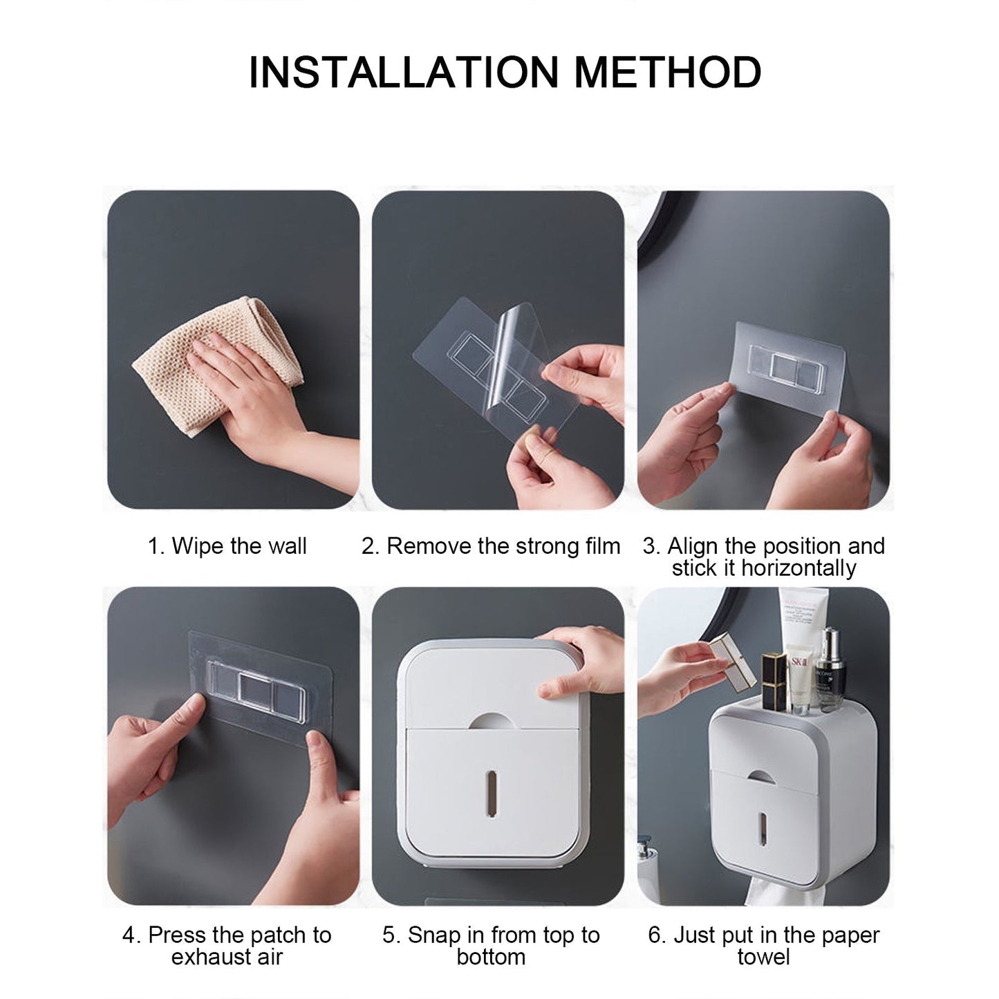 🔥Last Day Sale 50 %🔥Stanzfreie Toilettenpapierhalterbox