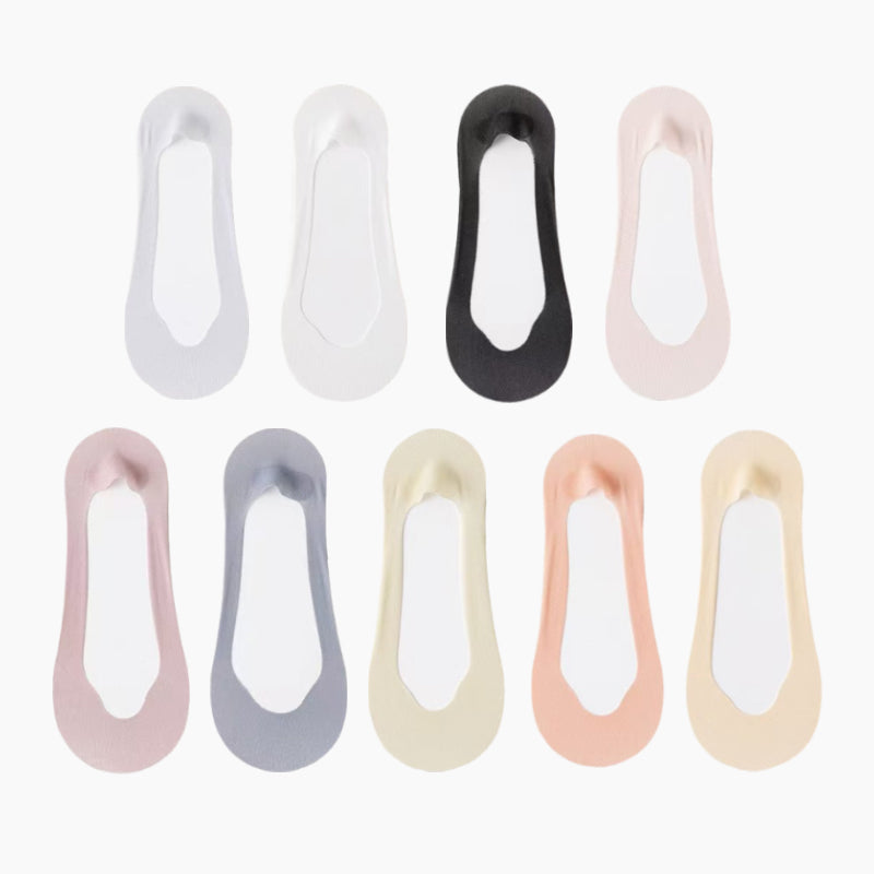 3 Paar für 9,99 €🌴Sommer-Sonderangebote🌴 Ultra-unsichtbare, niedrig geschnittene Bootssocken für Damen aus transparentem Mesh