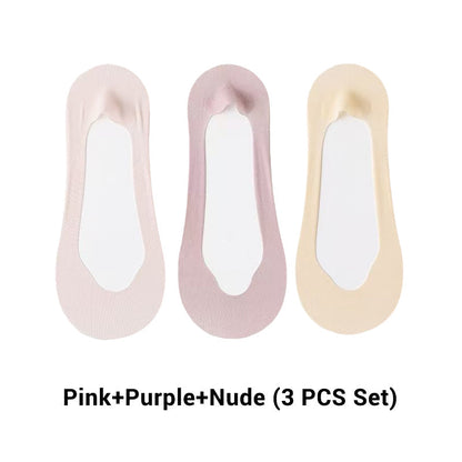 3 Paar für 9,99 €🌴Sommer-Sonderangebote🌴 Ultra-unsichtbare, niedrig geschnittene Bootssocken für Damen aus transparentem Mesh