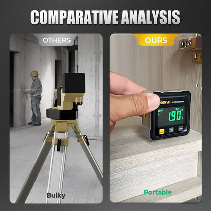 💥 50 % SPAREN! Magnetischer 4-Seiten-Winkelmesser mit Laser – Nur für kurze Zeit 🛠️