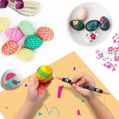 🎨 50% RABATT! 🖌️ Acrylstift-Marker – Zwei Spitzen & farbenfroh ✨