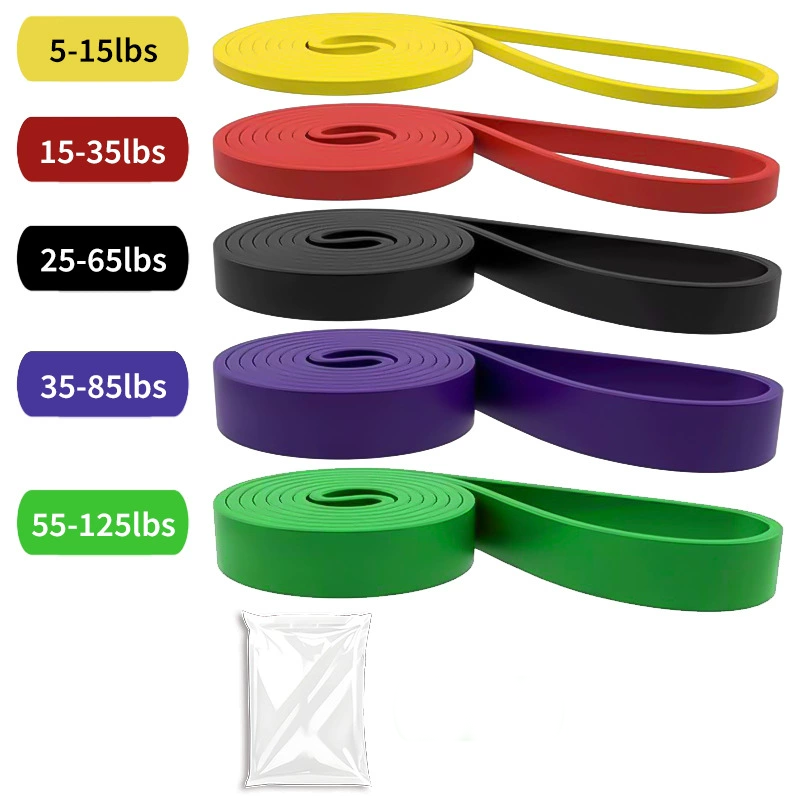 🏋️‍♂️ 50 % RABATT!💪🔥 5-teiliges Fitnessband-Set – 5 Stufen, Anker, Griffe – ideal für Kraft, Yoga & Pilates! 🧘