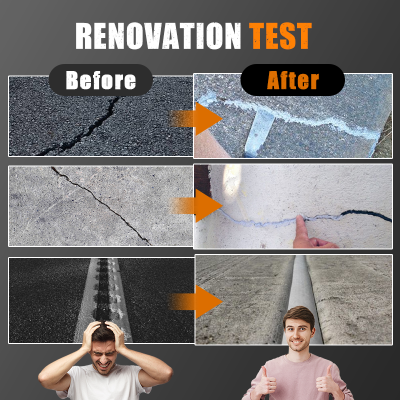 Wasserdichter, hochelastischer Rissfüller für Beton